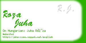 roza juha business card